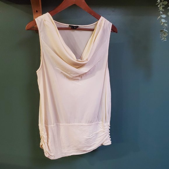 Theory | Cream Silk Blouse - Picture 1 of 5